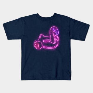 Neon flamingo Kids T-Shirt